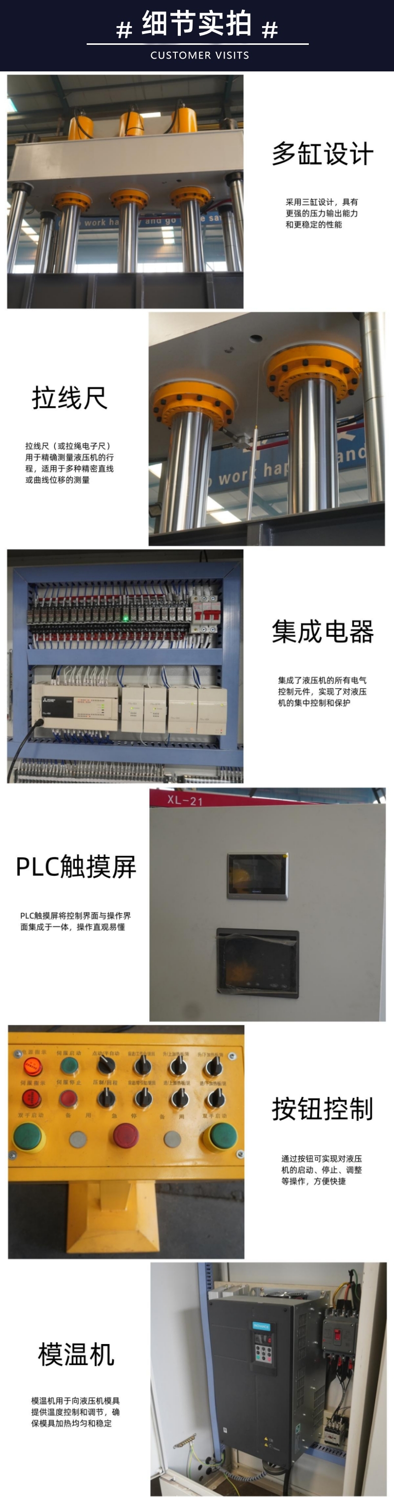 1200噸建筑模板成型液壓機 1200T建筑護欄塑料模板熱壓壓力機